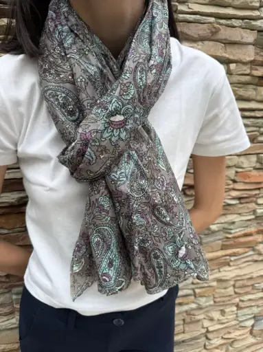 Foulard en coton – Foulard léger et coloré - Unik09