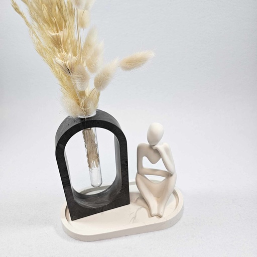 Vibe - Ensemble figurine/plateau/vase