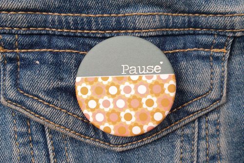 Jolis lundis - Badge "Pause"