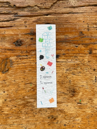 Lulu - Marque-page « école » ensemencé