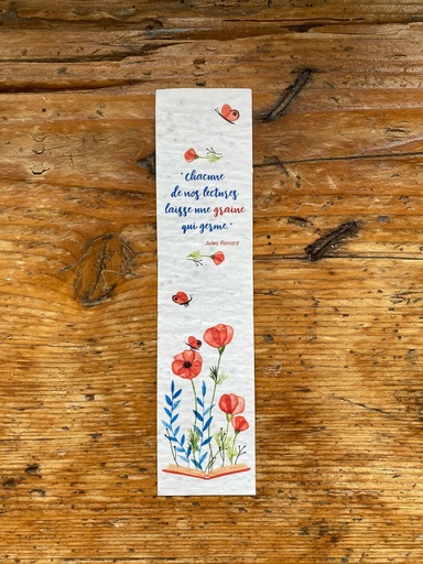 Lulu - Marque-page « livre » ensemencé