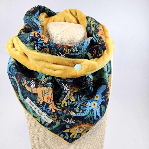 Mistigri - foulard enfant Dinosaures