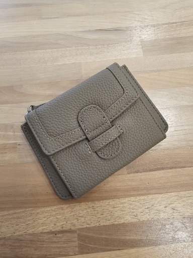 Mini-compagnon en cuir - Taupe