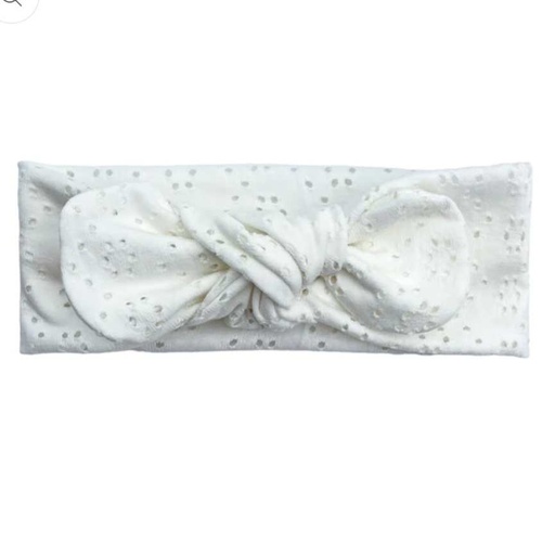 Minivic - Bandeau Dentelle blanche 0-6 mois