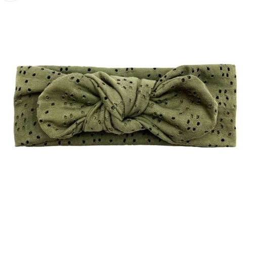 Minivic - Bandeau Dentelle kaki 0-6 mois